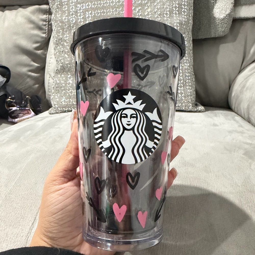 2017 Starbucks Valentine's Hearts & Arrows Tumbler Cold Cup